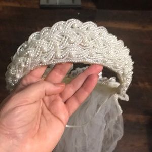 Vintage wedding veil.